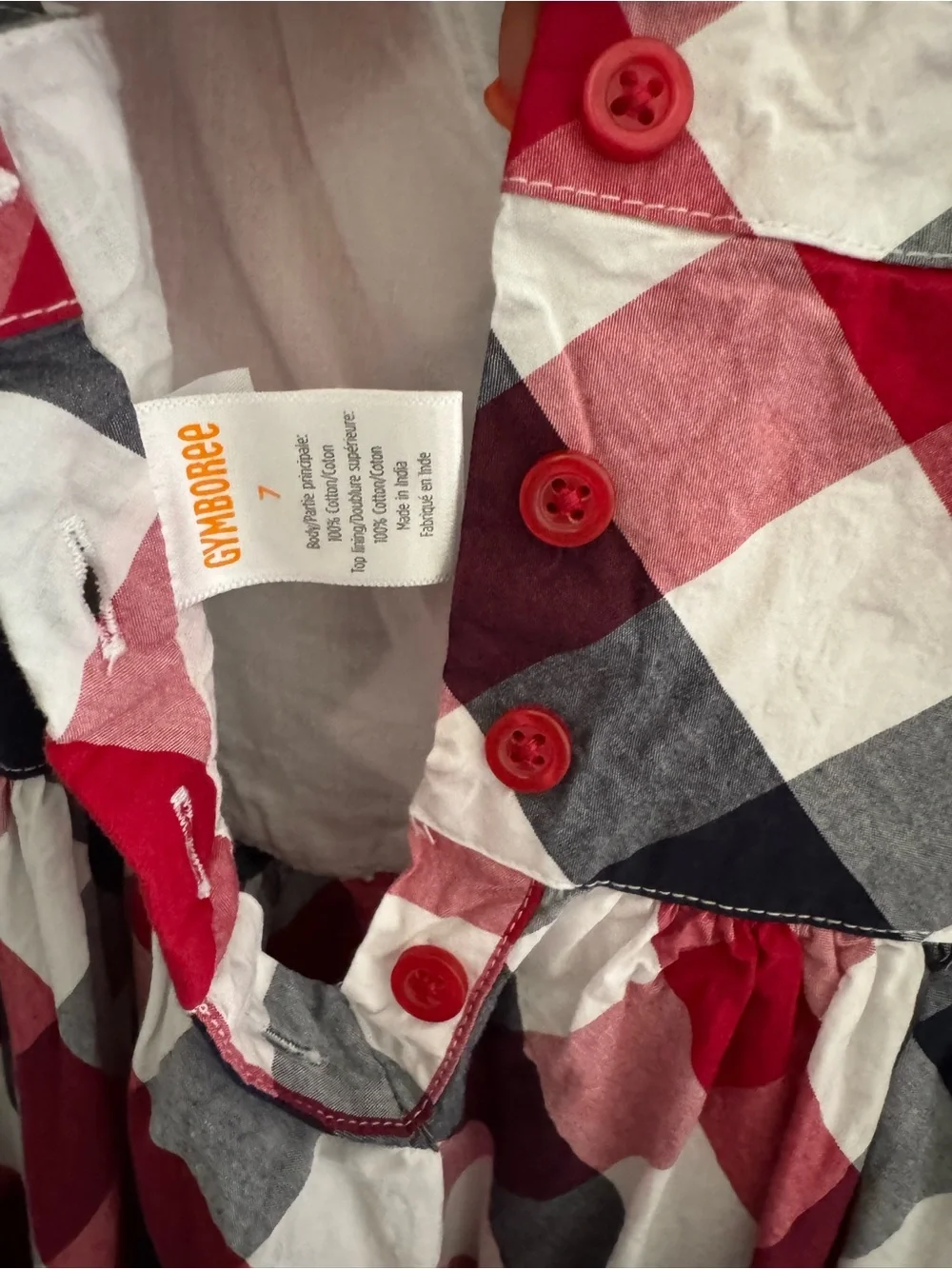 Girls Gymboree Patriotic Plaid Sundress